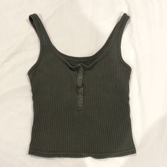 wild fable Tops - SOLD Green Cropped Tank Top